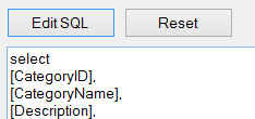 Edit Select SQL